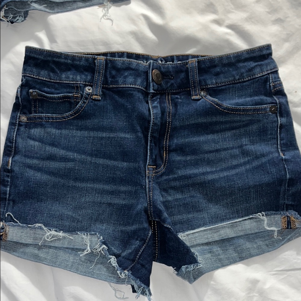 American Eagle High-Waisted Blue Jean Shorts